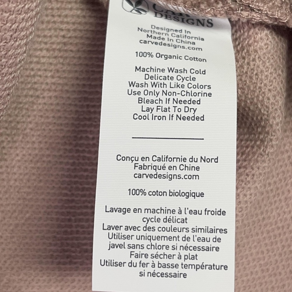 Carve Designs June Skirt Women XL Fawn Pink Organic Cotton French Terry Midi NWT - Picture 7 of 9